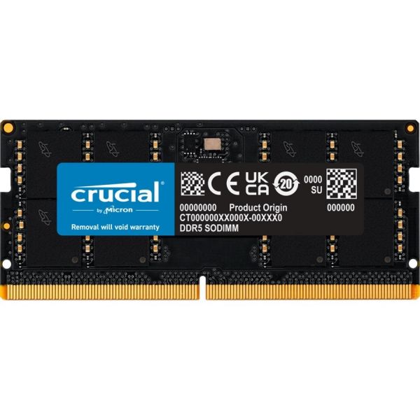 Crucial 16GB DDR5-4800 UDIMM Laptop Memory