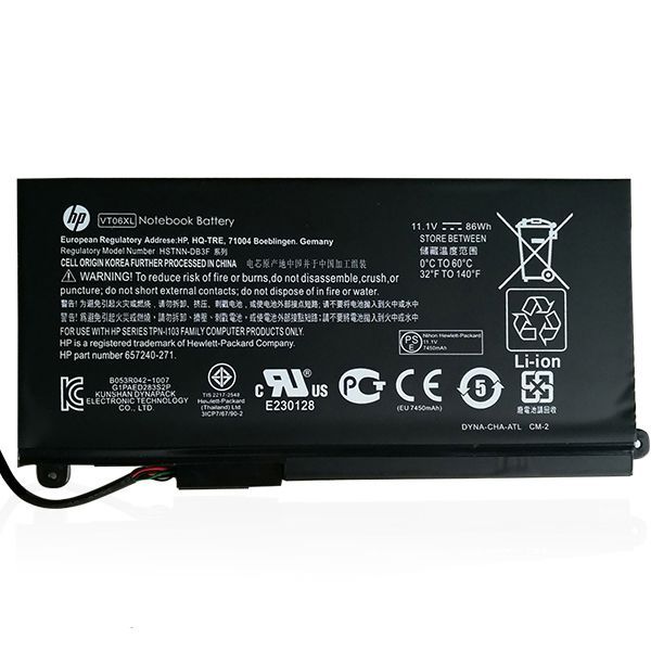 HP Envy 17-3000 17T-3000 VT06XL TPN-I103 657503-001 100% Original Laptop Battery
