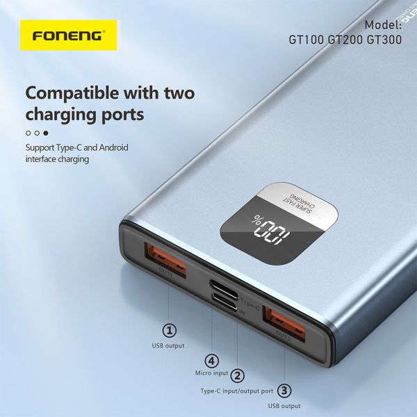 Foneng GT100 22.5w 10000mAh Power Bank