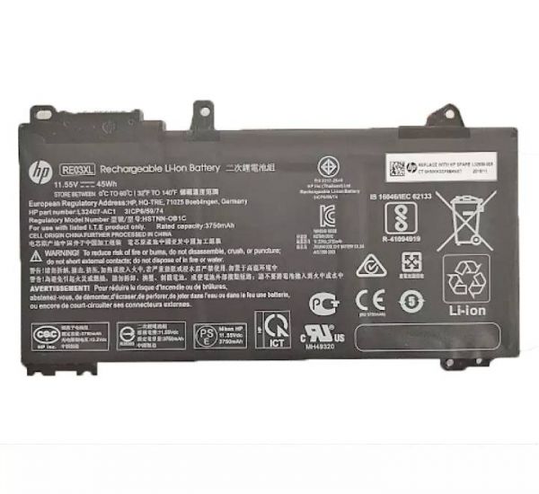 HP ProBook 430-G6 445 G6 440 G6 450 G6 455 G6 445R G6 455RG6 Zhan 66 Pro 14 G2 14 G3 15 G2 RE03XL 45Wh 100% Original Laptop Battery