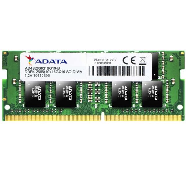 ADATA 16GB DDR4 2666Mhz SO-DIMM Laptop Ram Memory