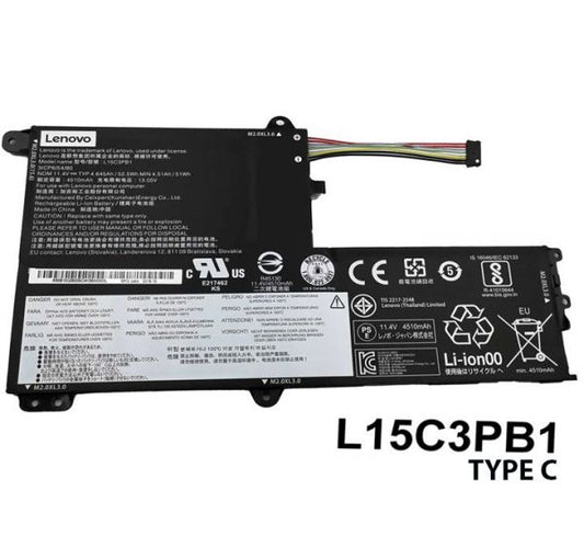 Lenovo Flex-4 1470 IdeaPad 320S-14IKB, 320S-15ABR, 320S-15AST, 320S-15IKB, 330S-14IKB, 330S-15ARR, YOGA 520-14IKB L15L3PB0 L15L3PB1 52.5Wh 100% Original Laptop Battery