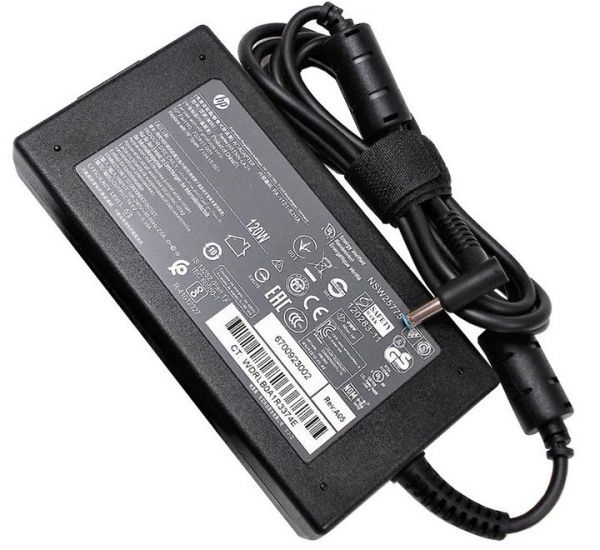 HP 732811-001 710415-001 120W 19.5V 6.15A Blue Pin Notebook Laptop AC Adapter Charger