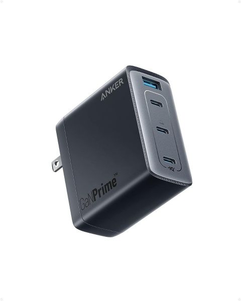 Anker 747 150W Charger GaN Prime 4-Port Fast Compact Foldable Gan Charger for MacBook Pro/Air, iPhone 14/Pro, iPad Pro, Dell XPS 13, Galaxy S22/S21, Note 20/10+, Pixel and More