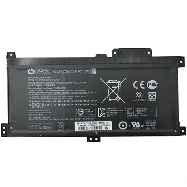 HP Pavilion X360 15 BR001NE X360 15 BR002NV WA03XL 916812 855 TPN W126 100% Original Battery